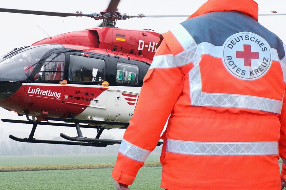 Hubschrauber-Einsatz im unterfränkischen Riedenberg: Bei einem Unfall war zuvor ein sechsjähriger Junge schwer verletzt worden. (Symbolfoto)