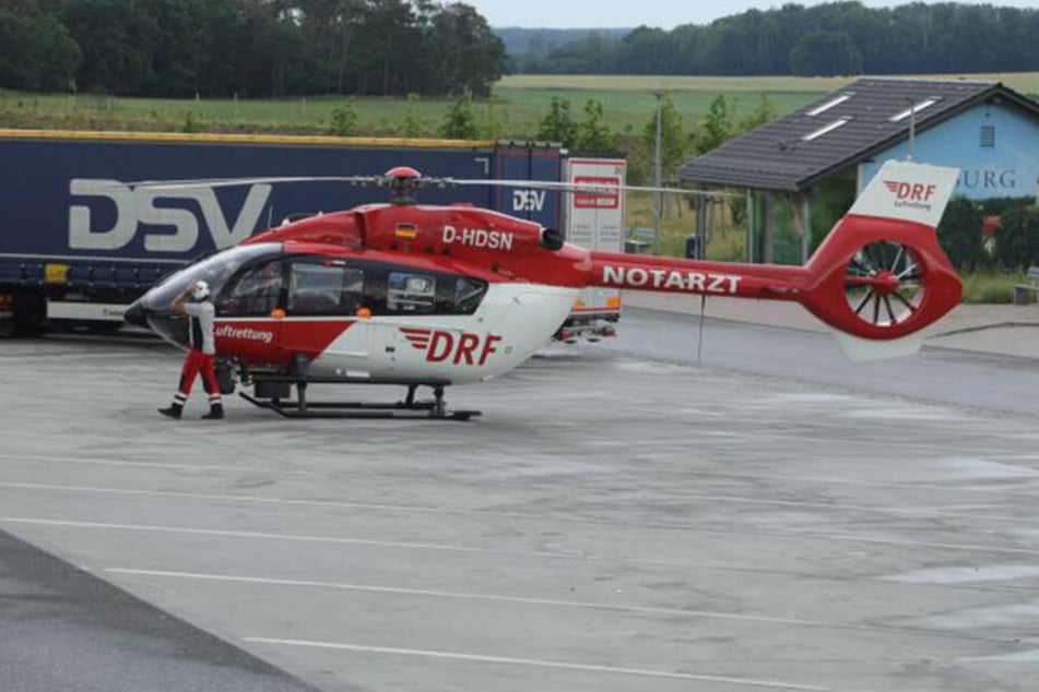 Ein Rettungshubschrauber war vor Ort.