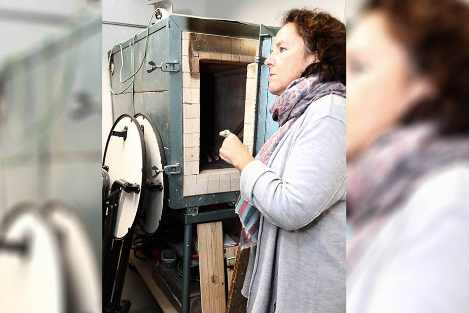 In diesem Ofen wird keine Pizza gebacken, sondern Glas gebrannt.