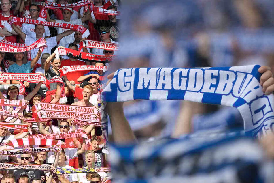 Fans des Halleschen FC sollen direkt am Stadion von Magdeburger Anhängern mit Steinen und Flaschen beworfen worden sein. (Symbolbild)
