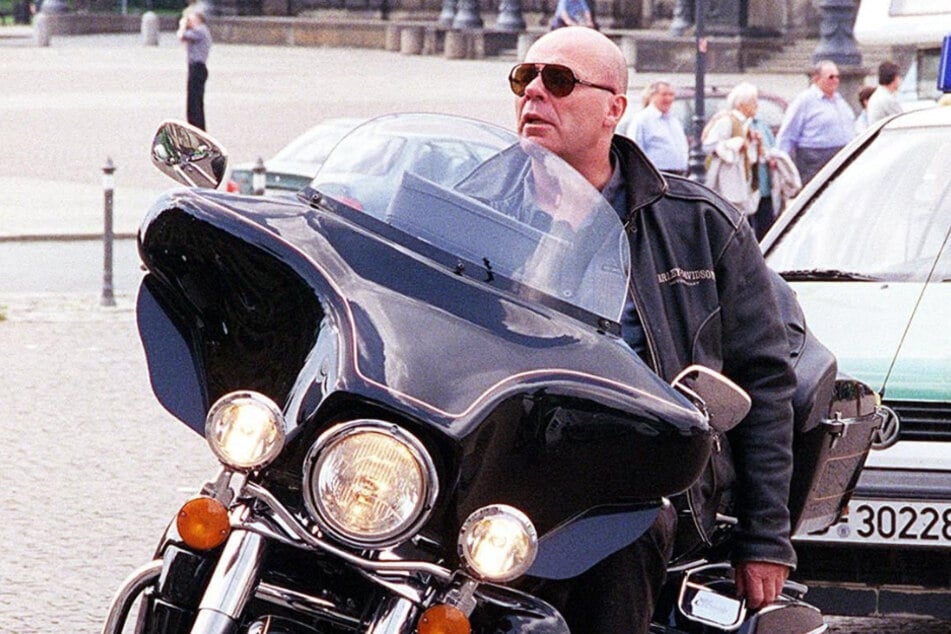 Der Motorradfan Heinz Eggert, hier im Jahr 2000.