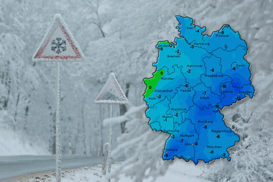 Wintereinbruch in Deutschland: Klirrende Kälte und Schneefall am Wochenende