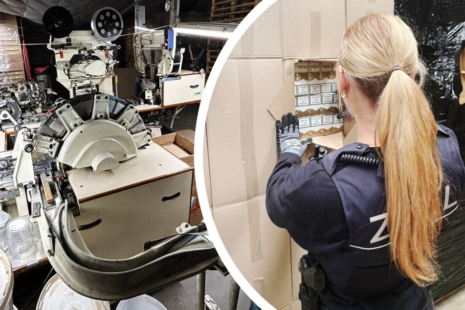 Die Zollfahnder entdeckten eine illegale Zigarettenfabrik mit mehreren Millionen unversteuerten Kippen.