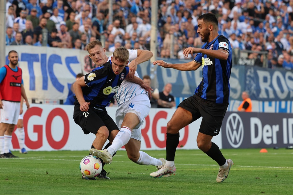 Hansa Rostock und der FSV Frankfurt beharkten sich, doch keines der beiden Teams traf in der Verlängerung das Tor.
