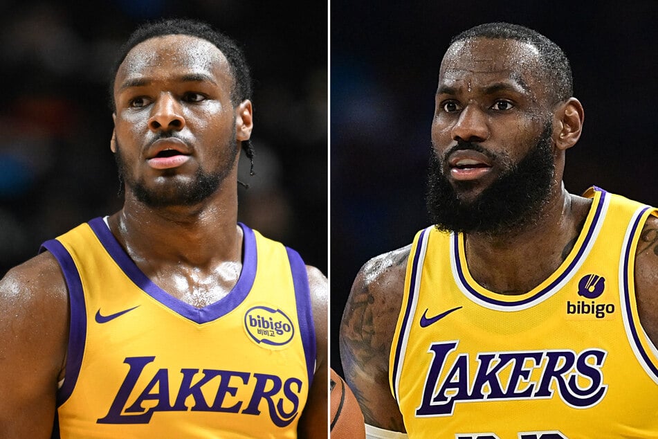 When will Lebron and Bronny James share the court for the Lakers?