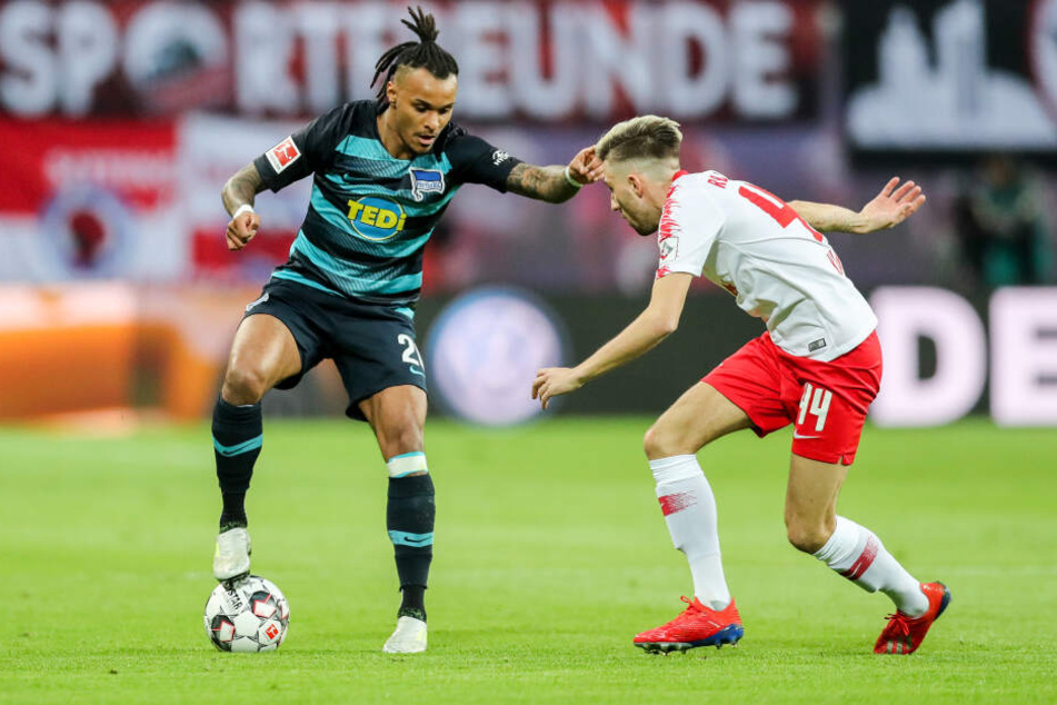 Valentino Lazaro (l.) absolvierte 57 Bundesliga-Spiele für Hertha BSC.