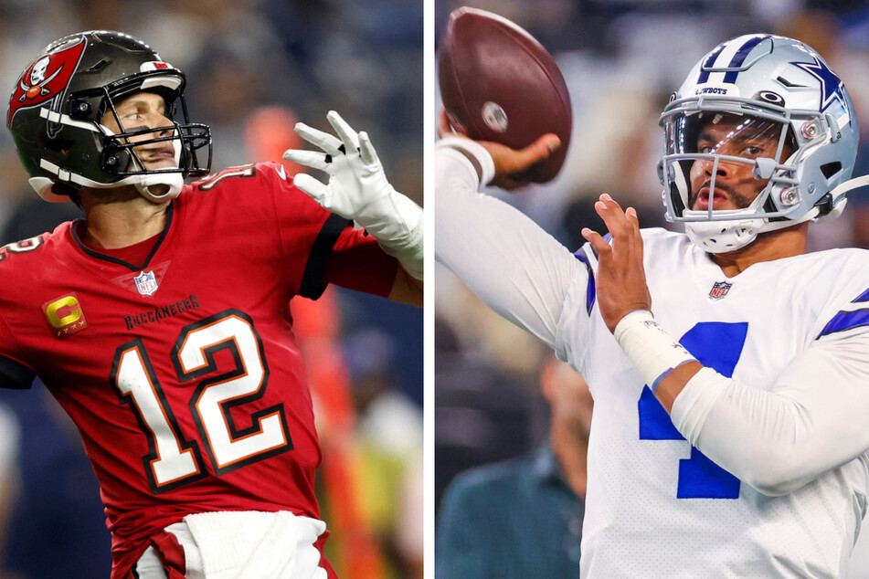 Sunday night's big season opener saw Tom Brady (l.) and the Buccaneers come out on top of the Dallas Cowboys and Dak Prescott, who got injured and will need surgery.