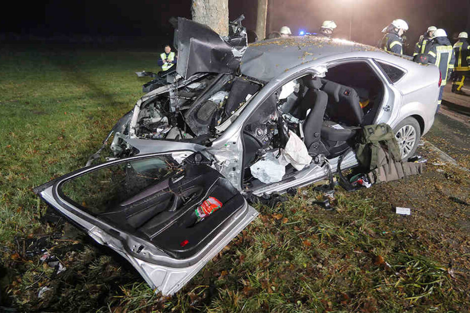 Das Auto hatte den Baum auf dem Beifahrersitz.