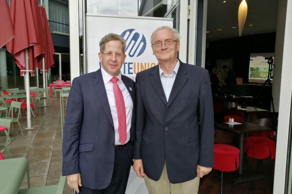 Maaßen (li.) und Henning vor dem Penck-Hotel.