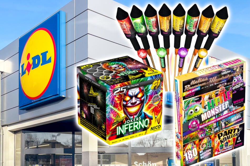 Bei Lidl gibt's ab Montag (29.12.) krasse Feuerwerks-Raketen und Batterien