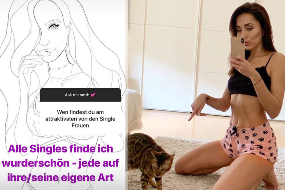 Die Fotomontage zeigt zwei Screenshots aus dem Instagram-Profil von Anastasiya Avilova.