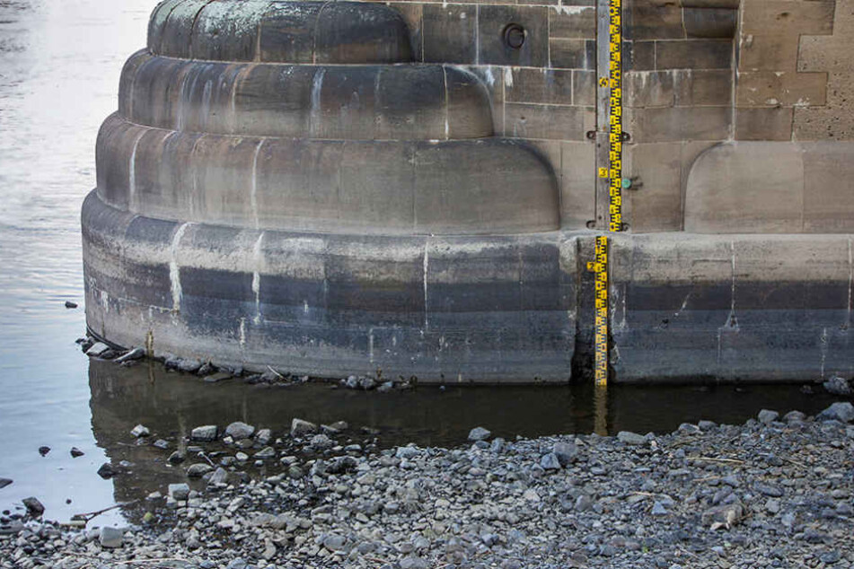 Nur noch 70 Zentimeter - so wenig Wasser führte die Elbe schon lange nicht mehr.