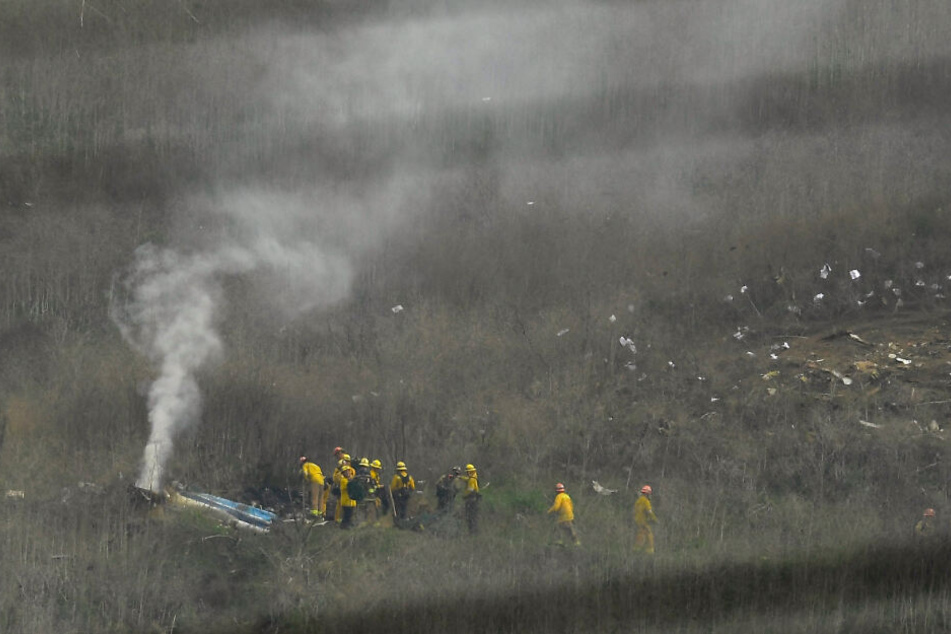 Die Absturzstelle in Calabasas.