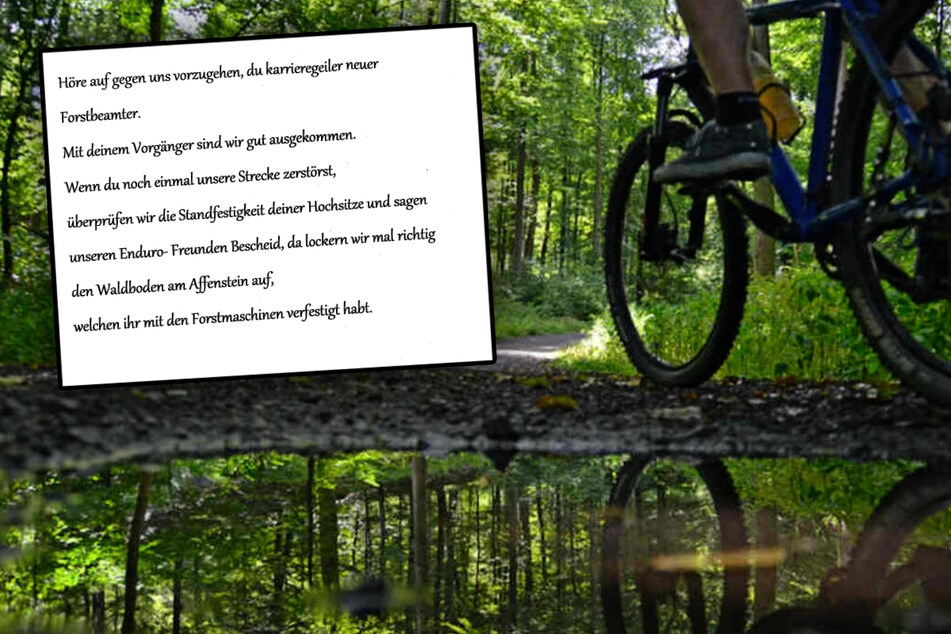 Streit um illegales Mountainbiking im Erzgebirge: Förster erhält Drohschreiben