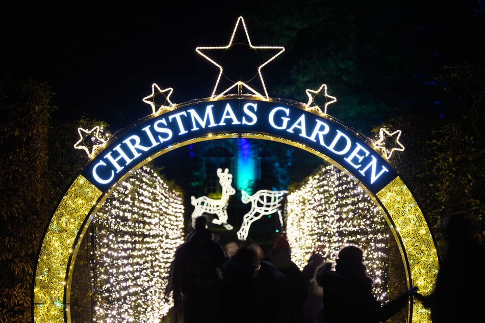 Der "Christmas Garden" beeindruckt mit winterlicher Beleuchtung.