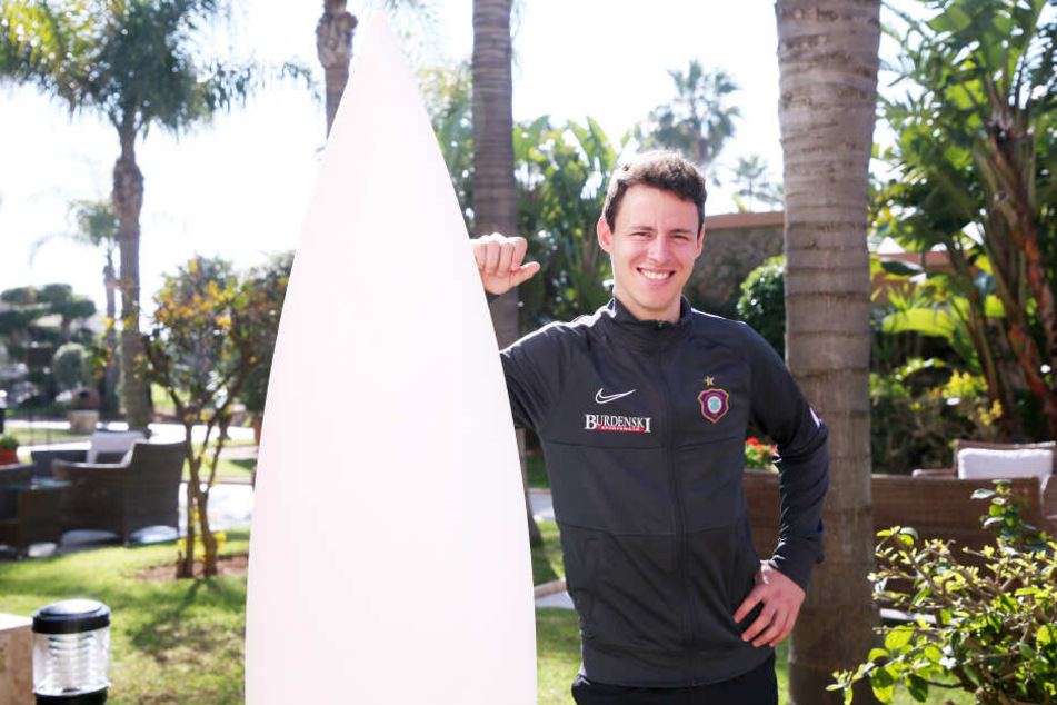 Clemens Fandrich nahm's mit Humor - seinen Geburtstag feierte er mal wieder in einem Trainingscamp.