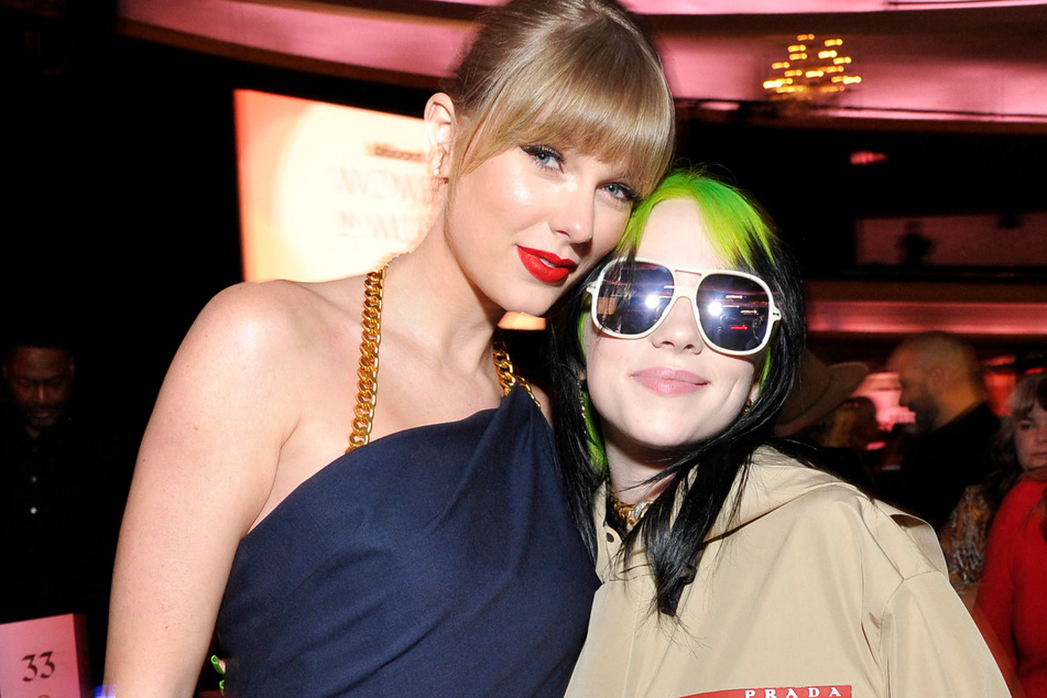 Taylor Swift (l.) and Billie Eilish are rumored to be feuding, largely due to some apparent attempts to block each other on the music charts and some shade thrown by Billie.