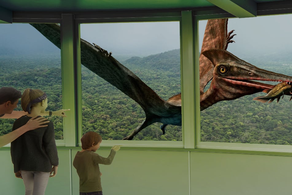 Mit LED-Folien an den Fenstern: Gäste sollen eine Zeitreise erleben können.