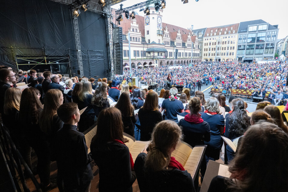Auch ein Ex-Bundespräsident war dabei: Deutsches Chorfest in Leipzig  eröffnet | TAG24