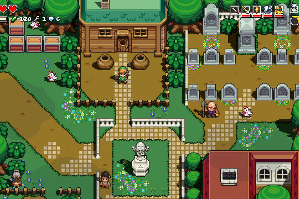 Das Dörfchen Kakariko ist im Zelda-Spinoff natürlich auch wieder mit dabei.