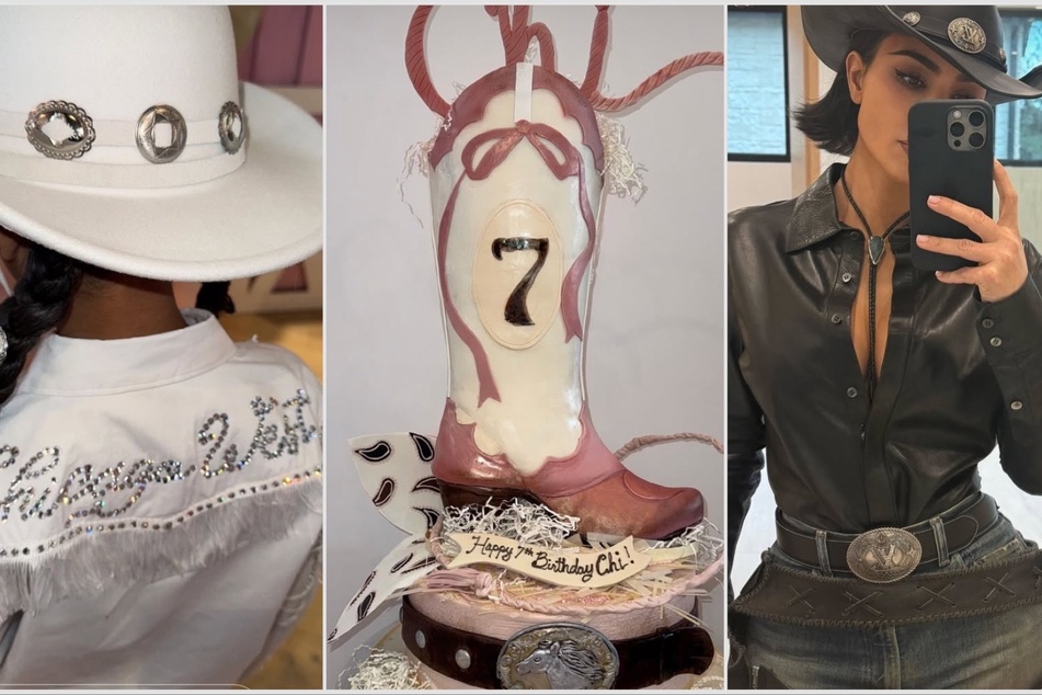 Kim Kardashian dropped footage from Chicago West's cowgirl-themed birthday party on Sunday.