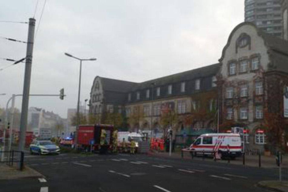 Einsatzkräfte vor Ort.