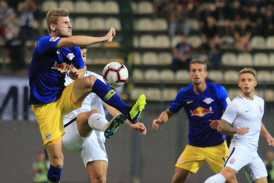 Ihm blieb ein Tor gegen Luhansk verwehrt: Nationalstürmer Timo Werner (l.).