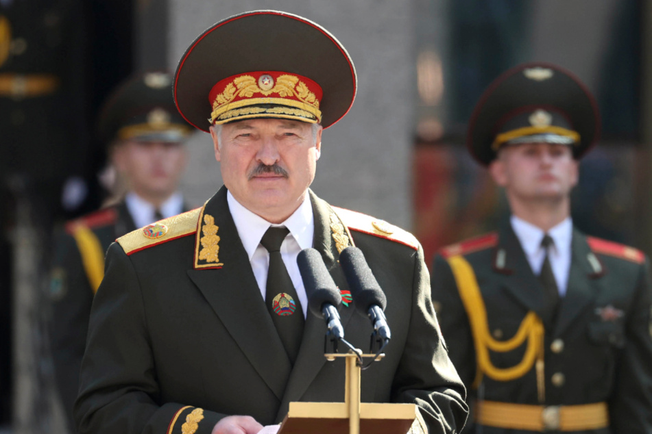 Alexander Lukaschenko, Präsident von Belarus, hält bei der Zeremonie zu seiner Amtseinführung am 23. September 2020 eine Rede.