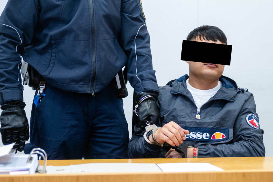 Mohabat E. (22) vor dem Landgericht Chemnitz.