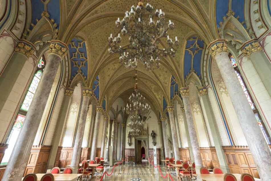Der Grafensaal auf Burg Hohenzollern.