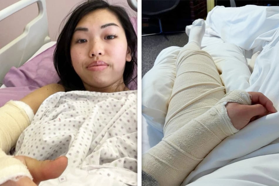 Thea Minyan Bjørseth (21) meldete sich mit Fotos aus dem Krankenbett bei ihren Fans.