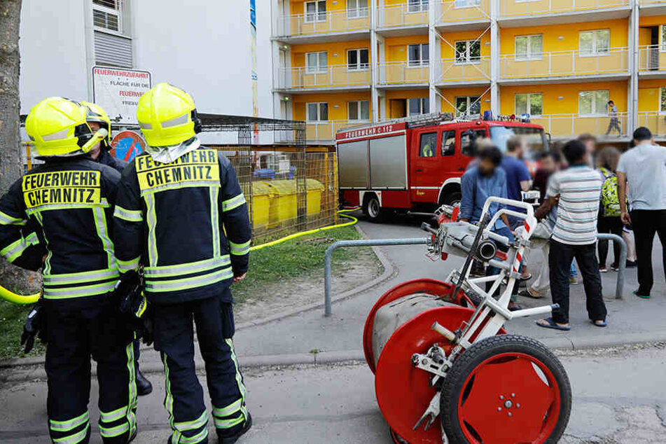 Im Wohnheim der TU Chemnitz brannte Essen auf dem Herd an.