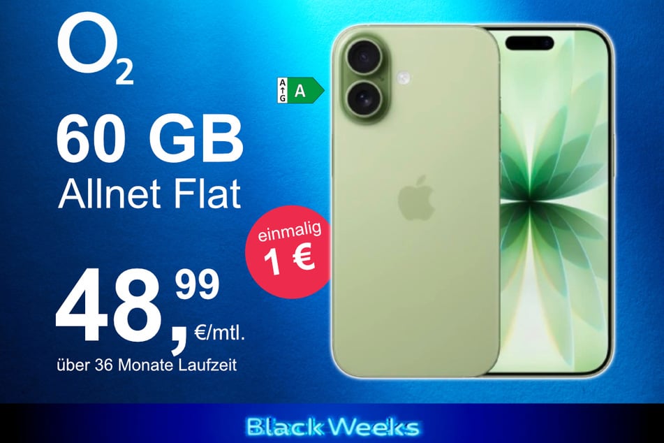 Das neue iPhone 17 inkl. 60 GB Datenvolumen für nur 1 Euro exklusiv bei o2.