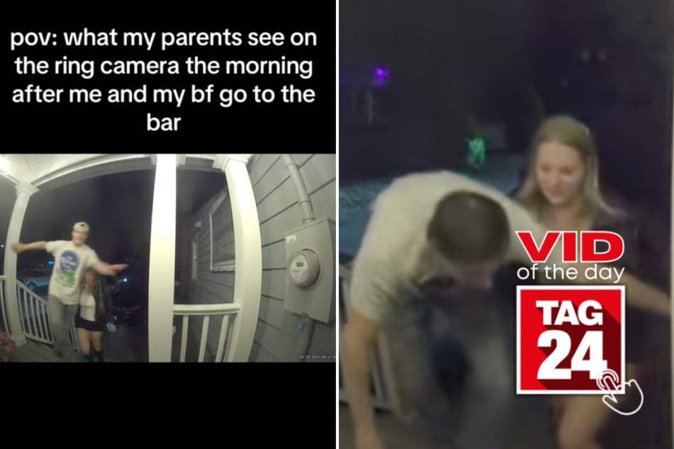 viral videos: Viral Video of the Day for May 16, 2025: Couple's bar night leads to hilarious Ring camera clip