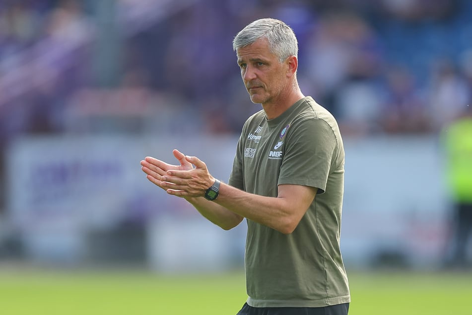 Aue-Trainer Jens Härtel (56) entscheidet, ob Paul Seidel in der Startelf landet oder nicht.