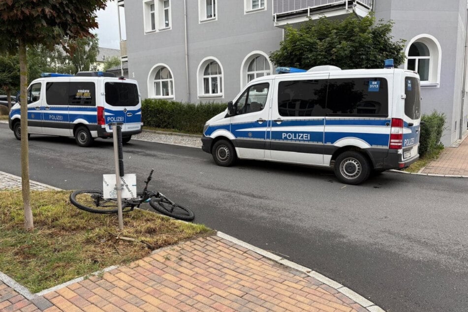 Die Polizei war mit mehreren Einsatzwagen vor Ort.