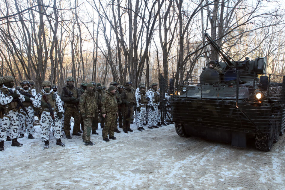 Die ukrainische Armee bereitete sich vor dem Einmarsch Russlands auf Kämpfe in der Sperrzone Tschernobyl vor.