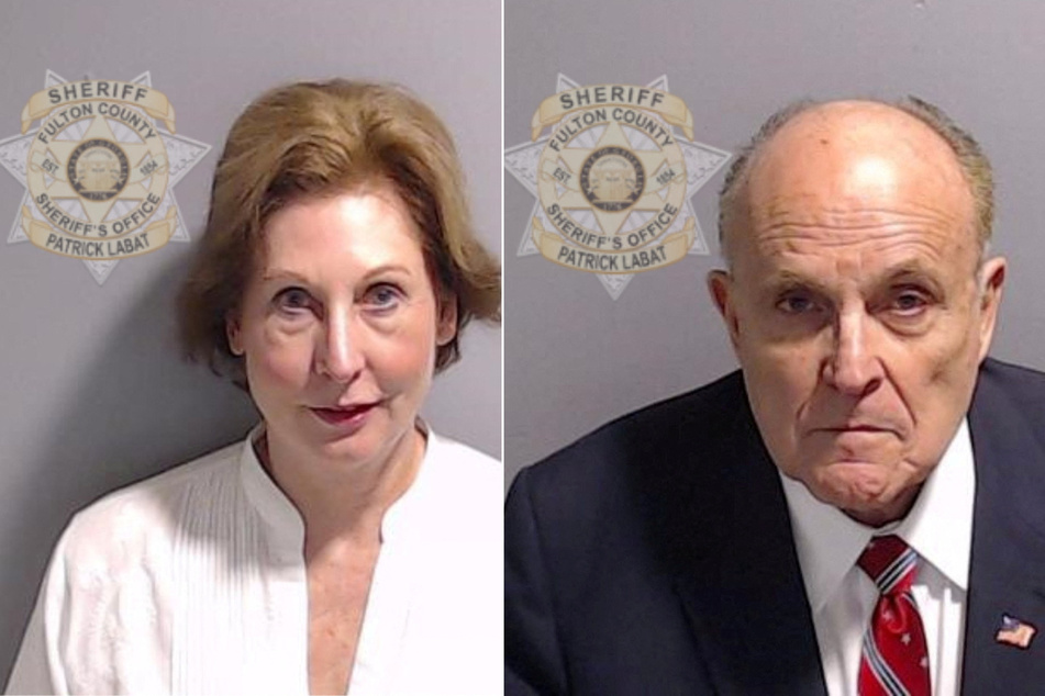 Former personal attorneys to Donald Trump Sidney Powell (l.) and Rudy Giuliani surrendered to the Fulton County jail on Wednesday after being accused of attempting to disrupt the 2020 presidential vote in Georgia.
