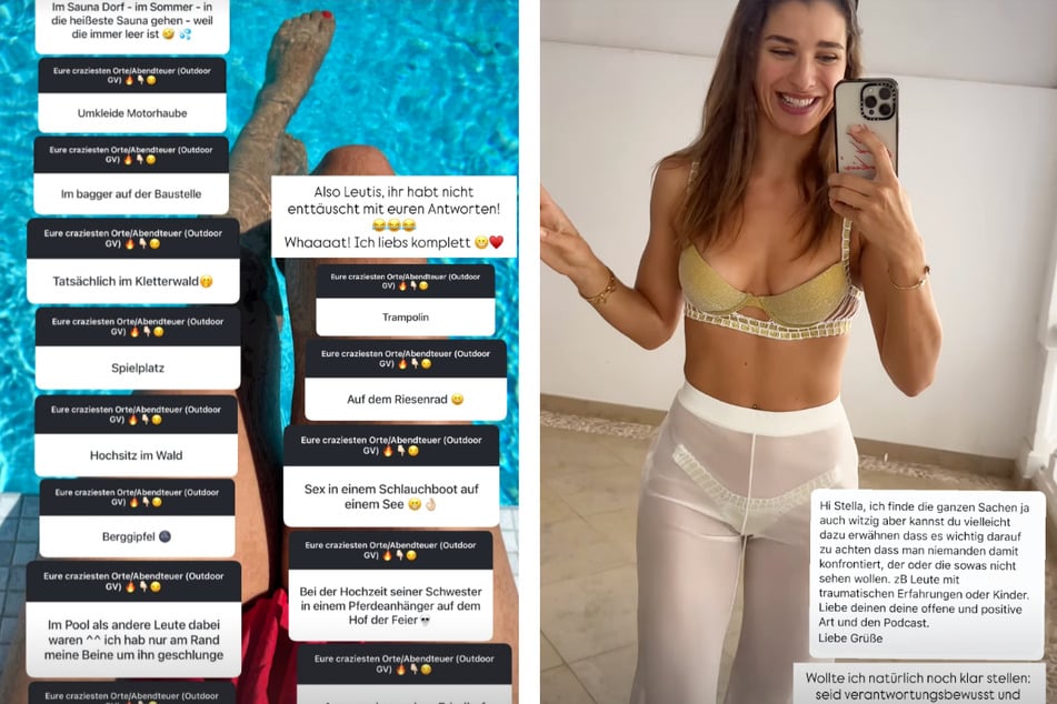Nach einer Ermahnung durch einen Fan wandte sich die 27-Jährige an ihre Follower, und gab einige wichtige Tipps zum Thema "Geschlechtsverkehr im Freien".