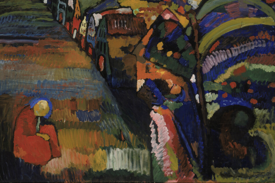 Ein Gericht in Amsterdam muss entscheiden, wem das Gemälde "Bild mit Häusern" (1909) von Wassily Kandinsky gehört.