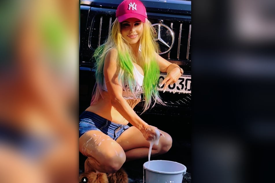 Auf ihrem alten Instagram-Profil ist Annina Semmelhaack (43) auch beim sexy Carwash zu sehen.
