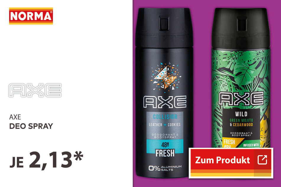AXE Deo Spray für 2,13 Euro. 