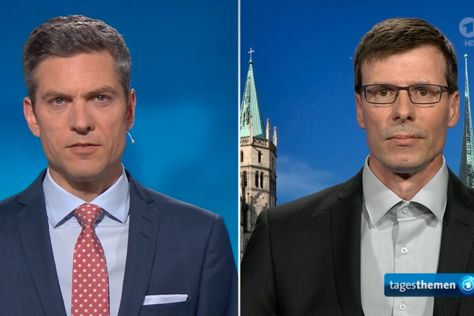Kinderkardiologe Daniel Vilser (r.) stellte sich am Freitagabend den Fragen von Ingo Zamperoni.