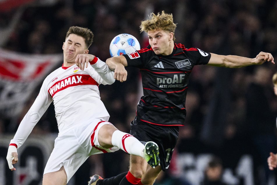 Angelo Stiller (23, l.) ist für den VfB Stuttgart zu einem unverzichtbaren Leistungsträger im zentralen Mittelfeld geworden.