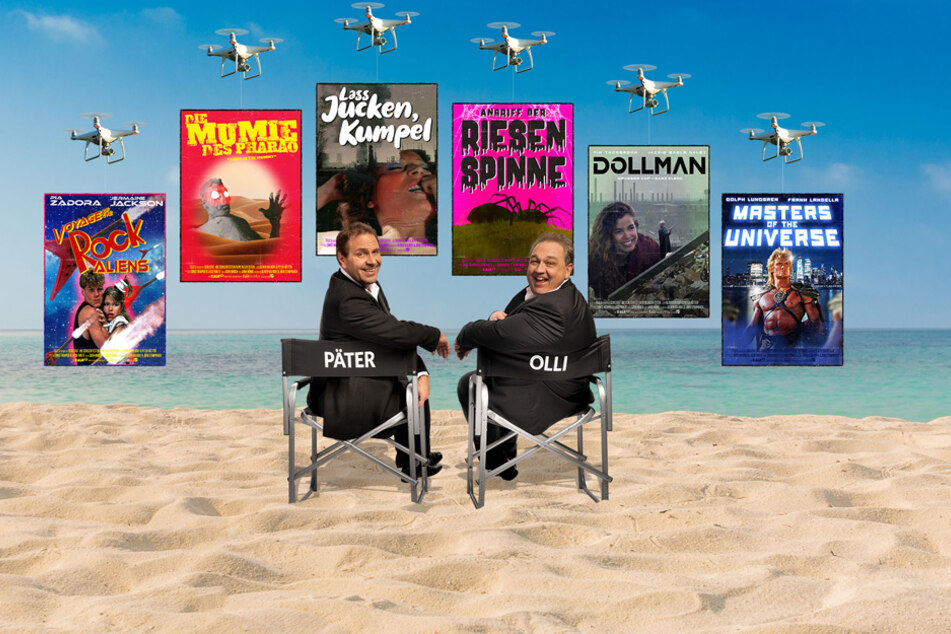 Peter Rütten und Oliver Kalkofe (v.l.) geben die nächsten "Errungenschaften" für ihr TV-Format bekannt.