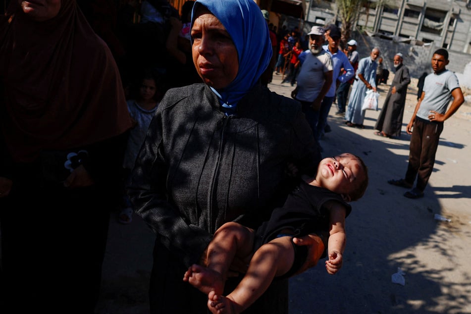 Three-month-old Rim survived an Israeli airstrike on a home in Khan Younis that killed all 10 members of her family.