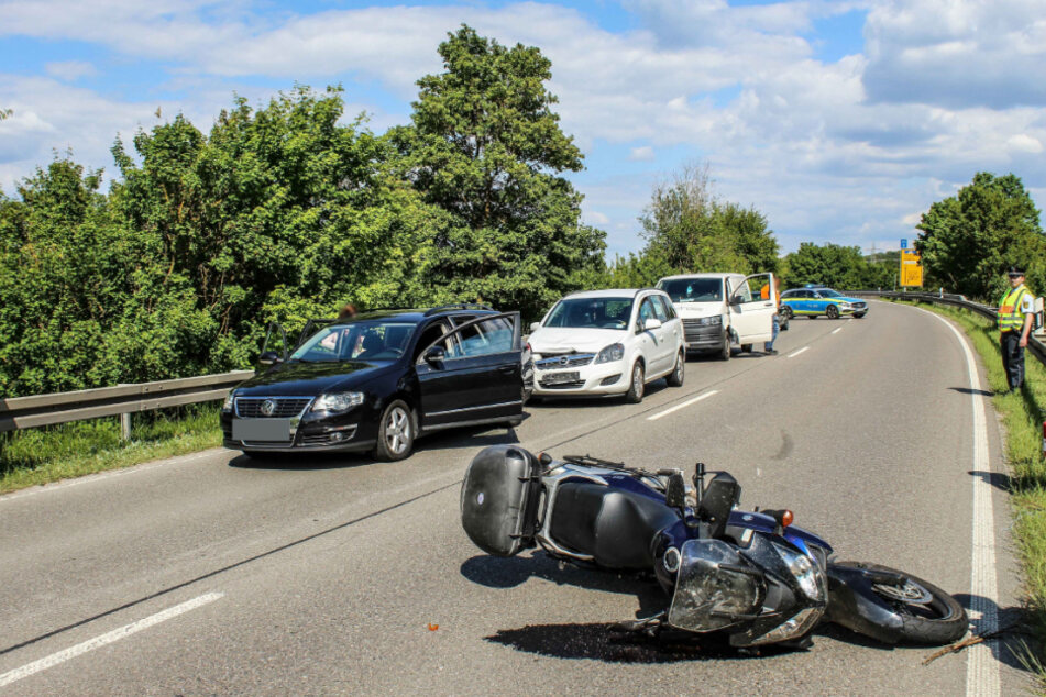 Die Unfallstelle am Freitag.