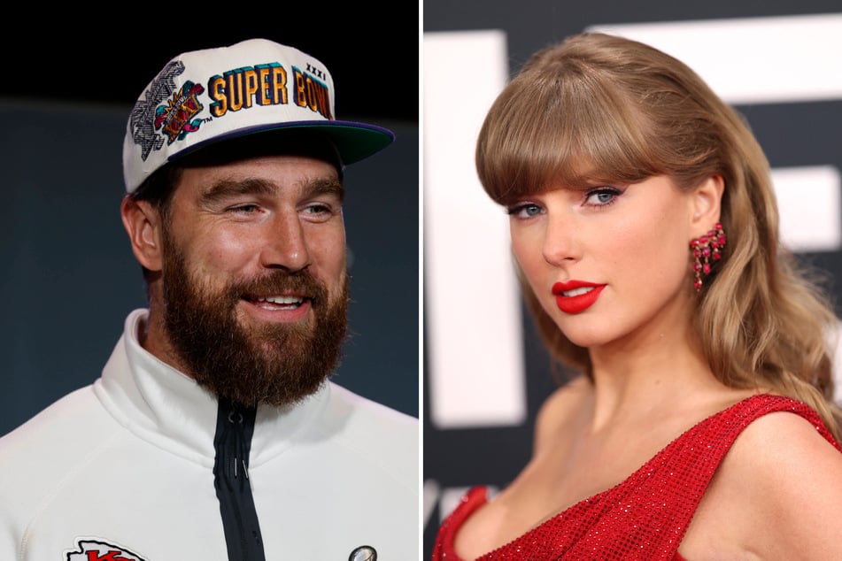 As Taylor Swift (r.) and Travis Kelce continue to enjoy some downtime together, the NFL star may have dropped a major hint about their current living situation!