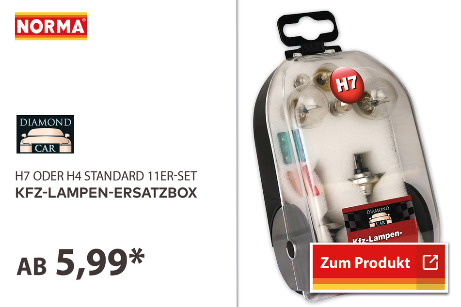Kfz-Lampen-Ersatzbox für 5,99 Euro.