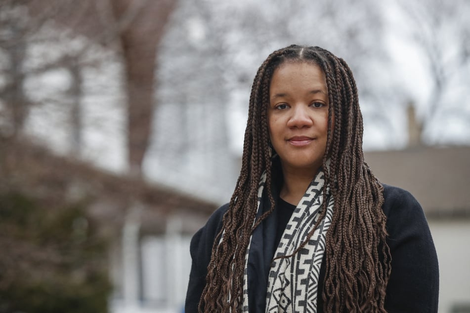 Robin Sue Simmons, then alderman of Evanston's 5th Ward, poses for a portrait on March 16, 2021.